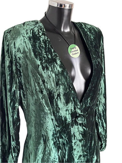 Richards Emerald Velvet Jacket - UK12
