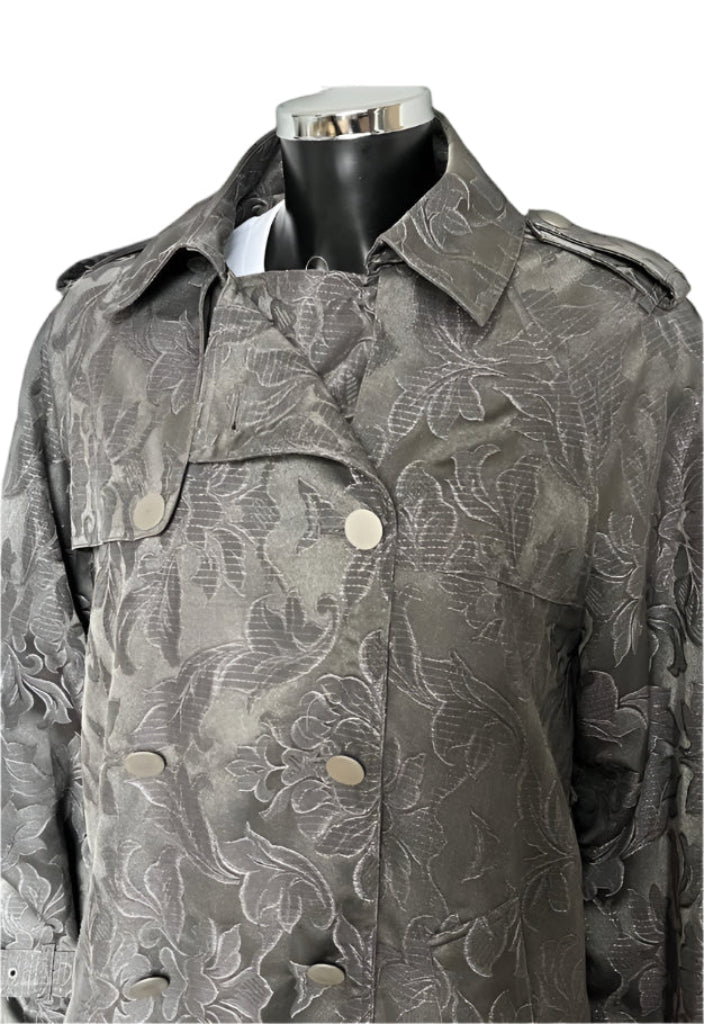 Sheryl May Lilac & Grey Trench Coat - M