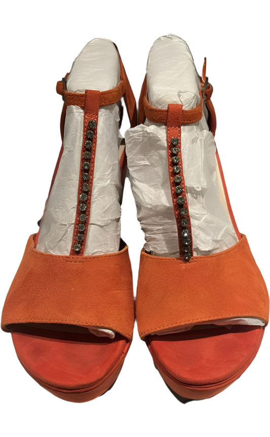 Clarks Orange Wedge Shoes  - UK4.5