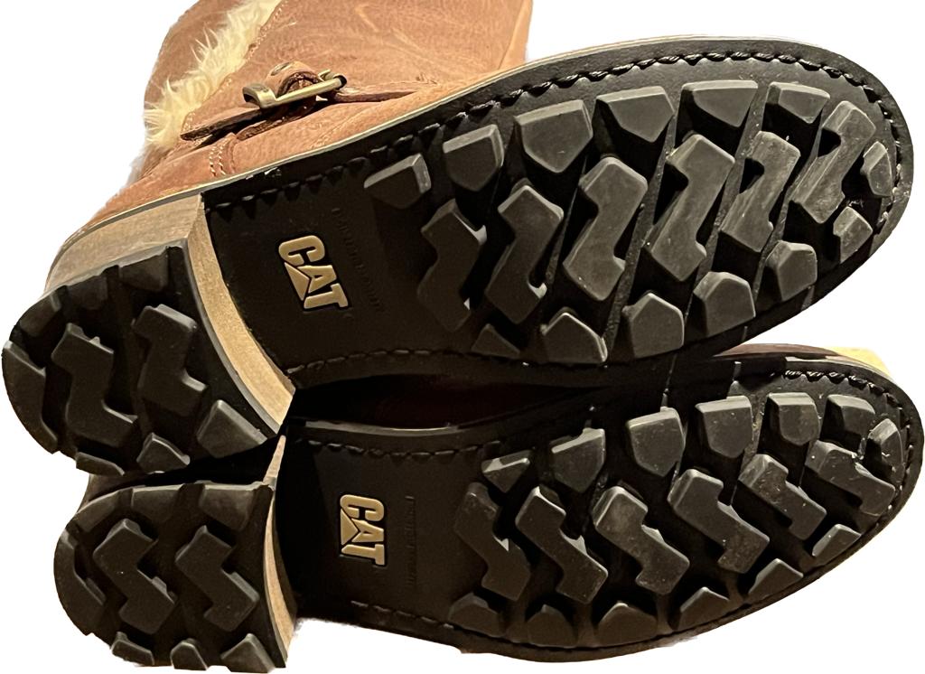 Caterpillar Brown Leather Boots - UK5
