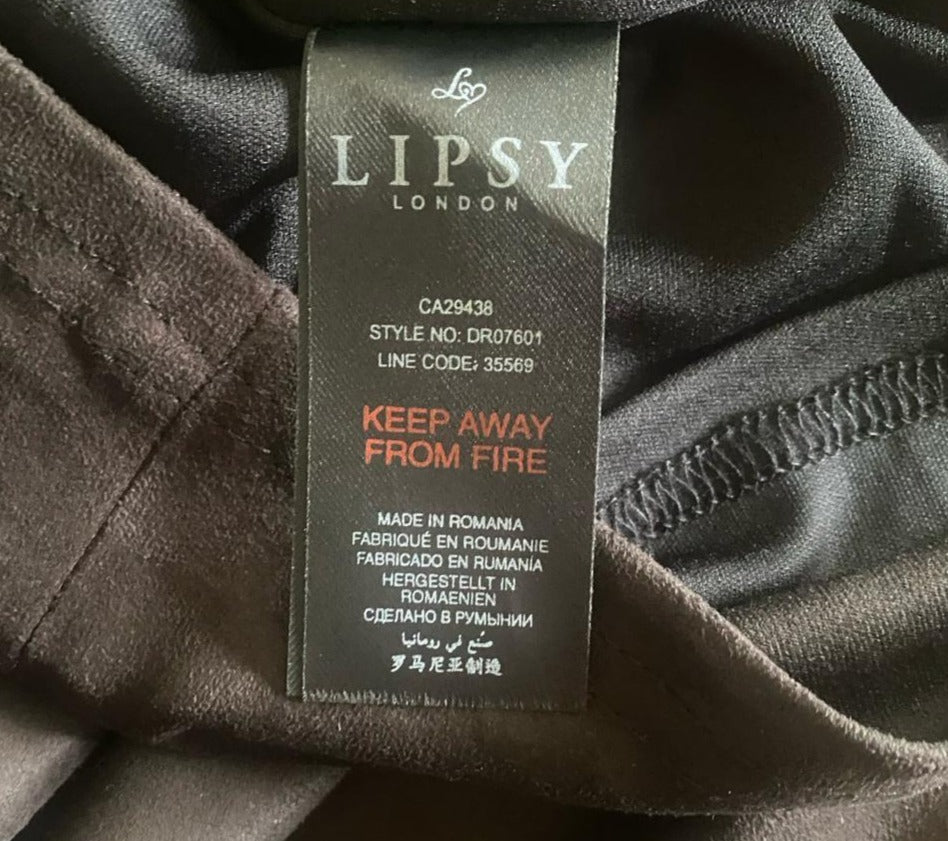Lipsy Brown Dress size UK14 - NEW with Tags