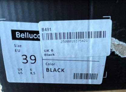 Bellucci Black Court Shoes - Size UK6