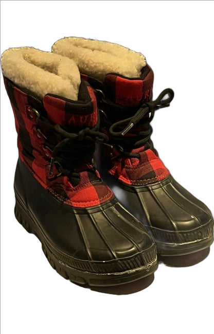 Ralph Lauren Red/Black Snow Boots UK5