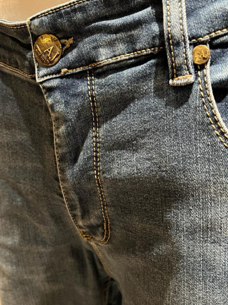 Armani Jeans Stone Washed W34 - Button Detail
