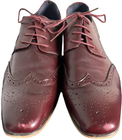 Cavani Brown Leather Shoes - UK12