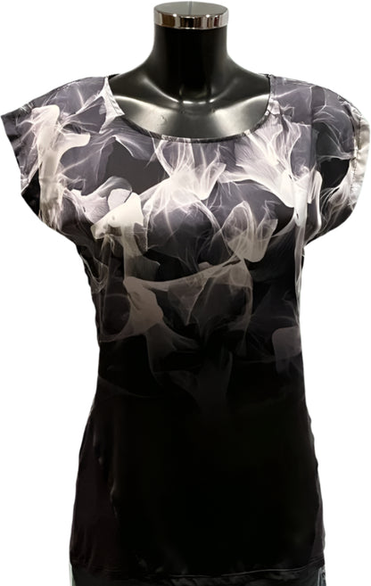 Firetrap black patterned T-shirt - Size 12 - NEW with Tags