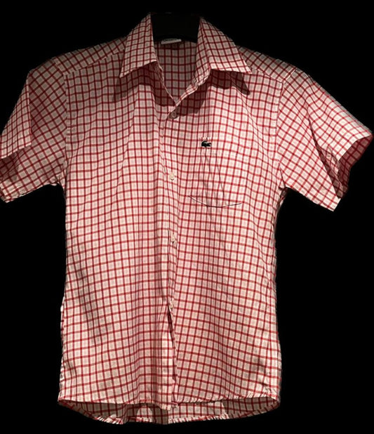 LACOSTE Boys Check Shirt  - Age 10yrs