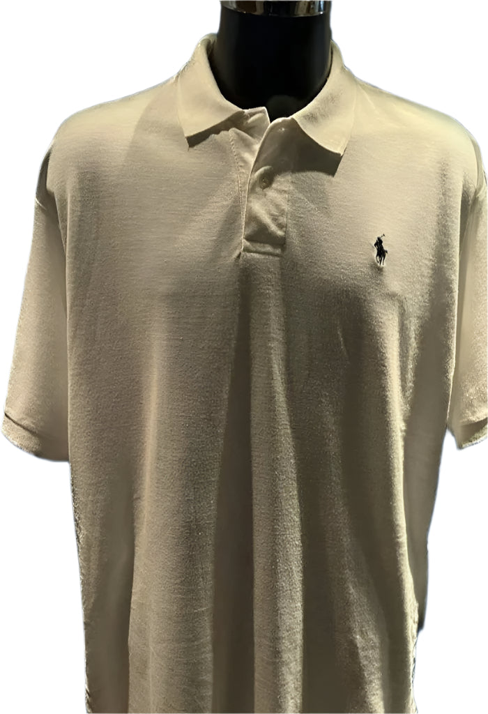 Ralph Lauren White Polo Shirt  - UK XXL