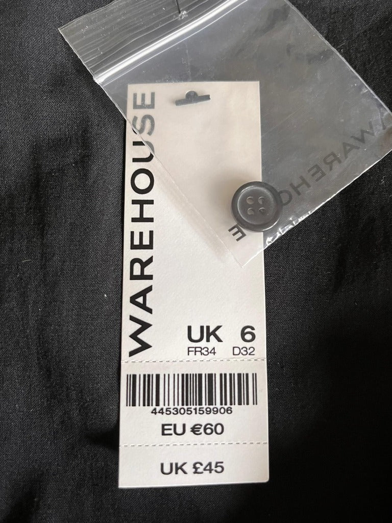 Warehouse Black & Red Check Dress UK6 