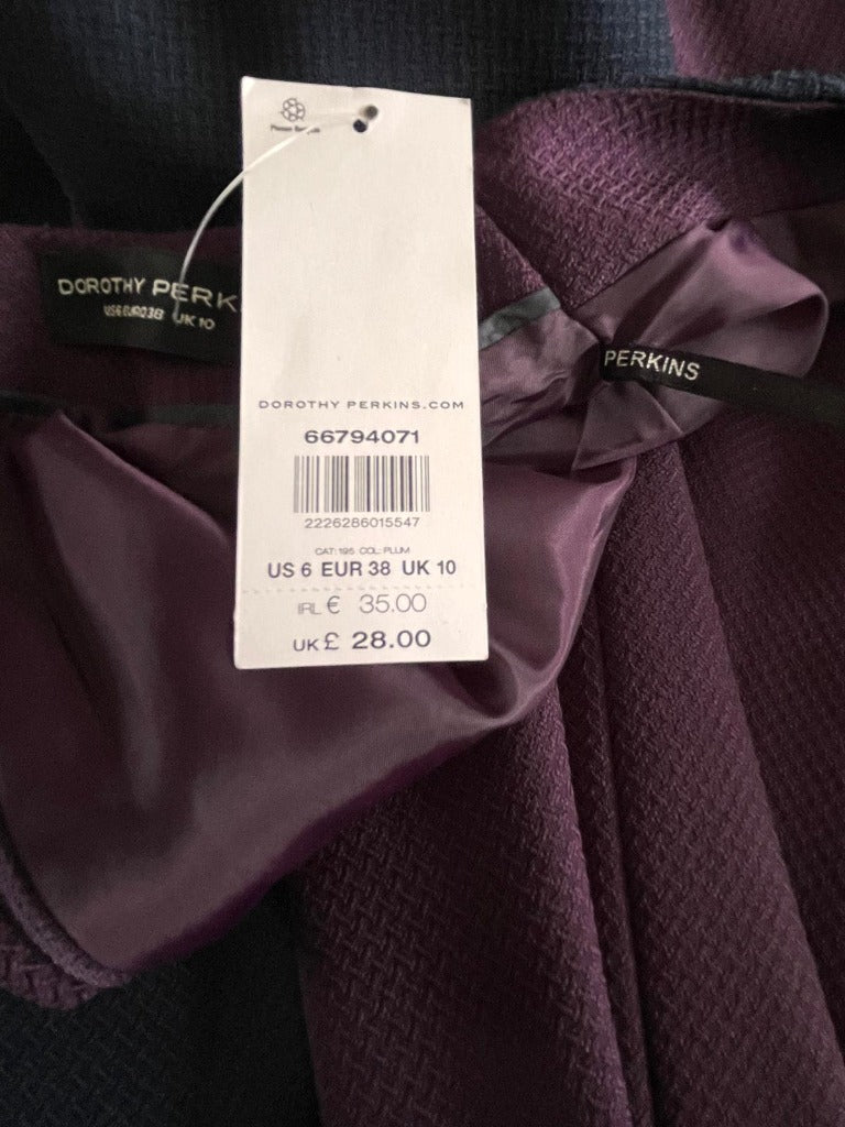 Dorothy Perkins Skater Dress- Size UK10 NEW with Tags