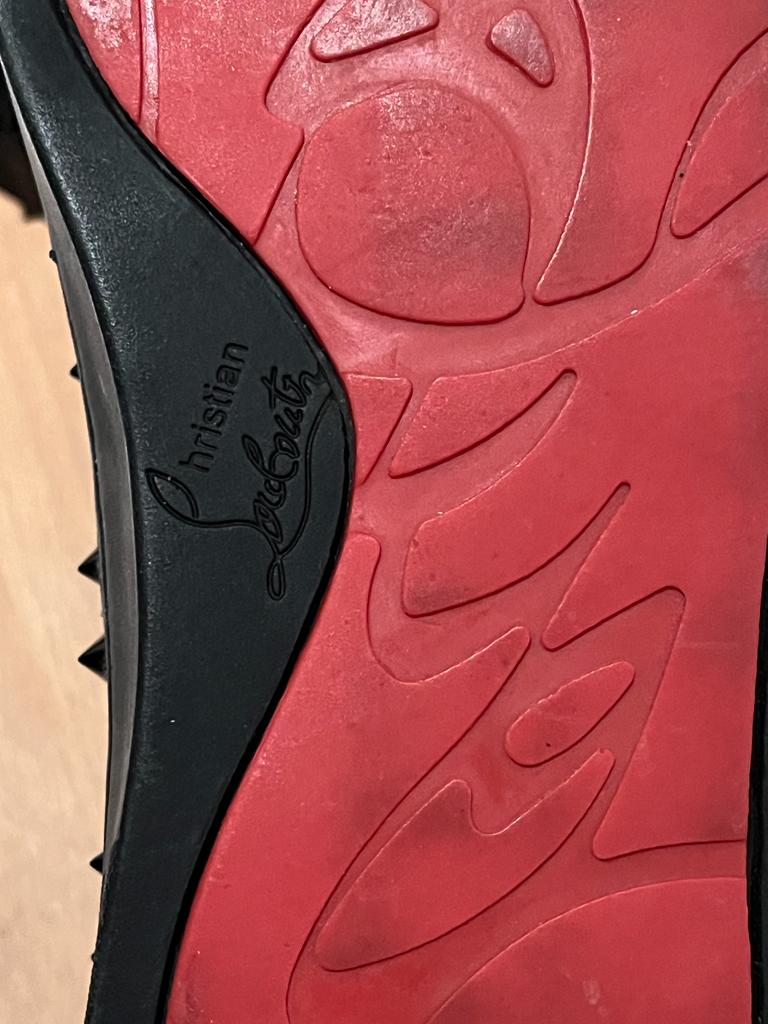 Louboutin Black Suede Boots - Signature