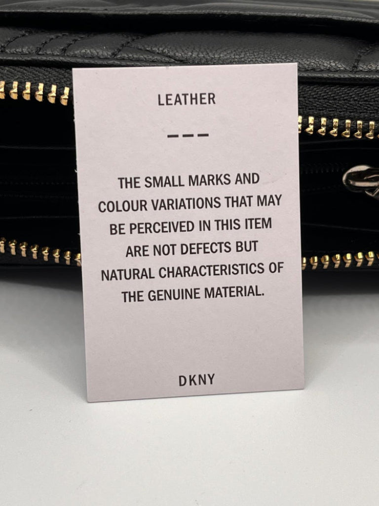 DKNY Black Leather Purse Leather Care