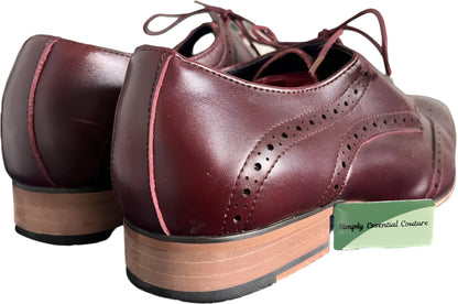 Cavani Brown Leather Shoes - UK12