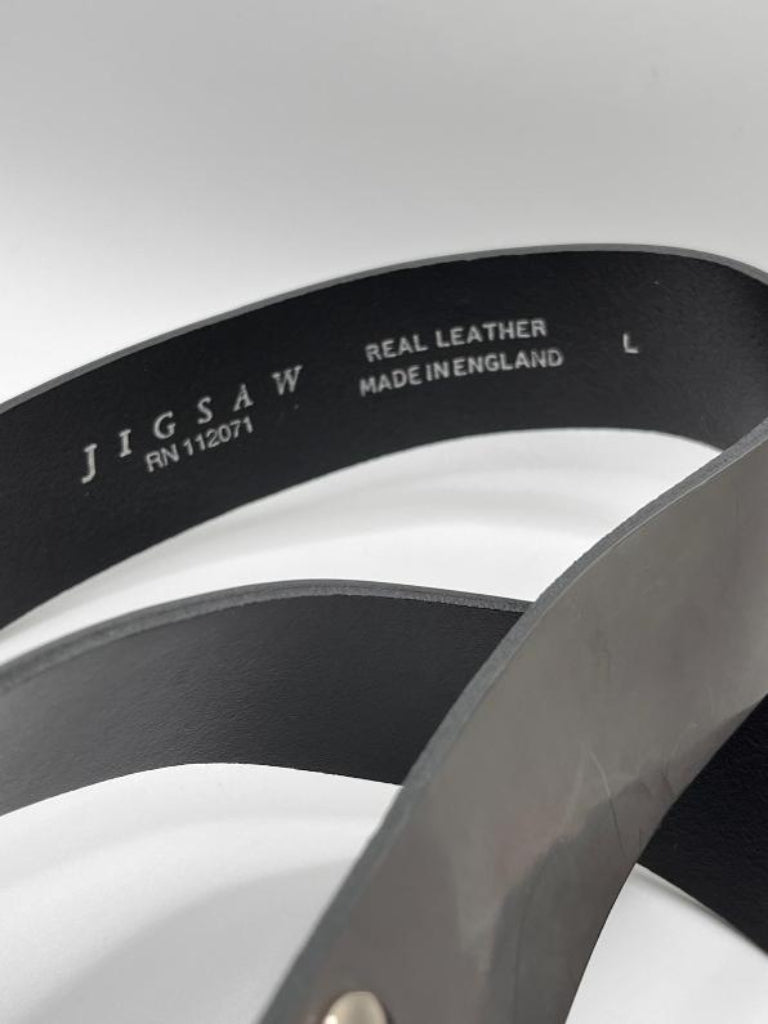 JIGSAW Grey Patent Leather Belt