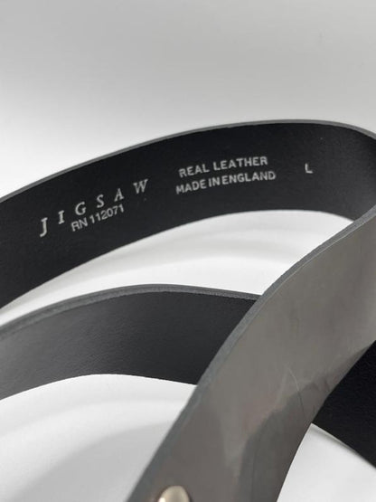 JIGSAW Grey Patent Leather Belt