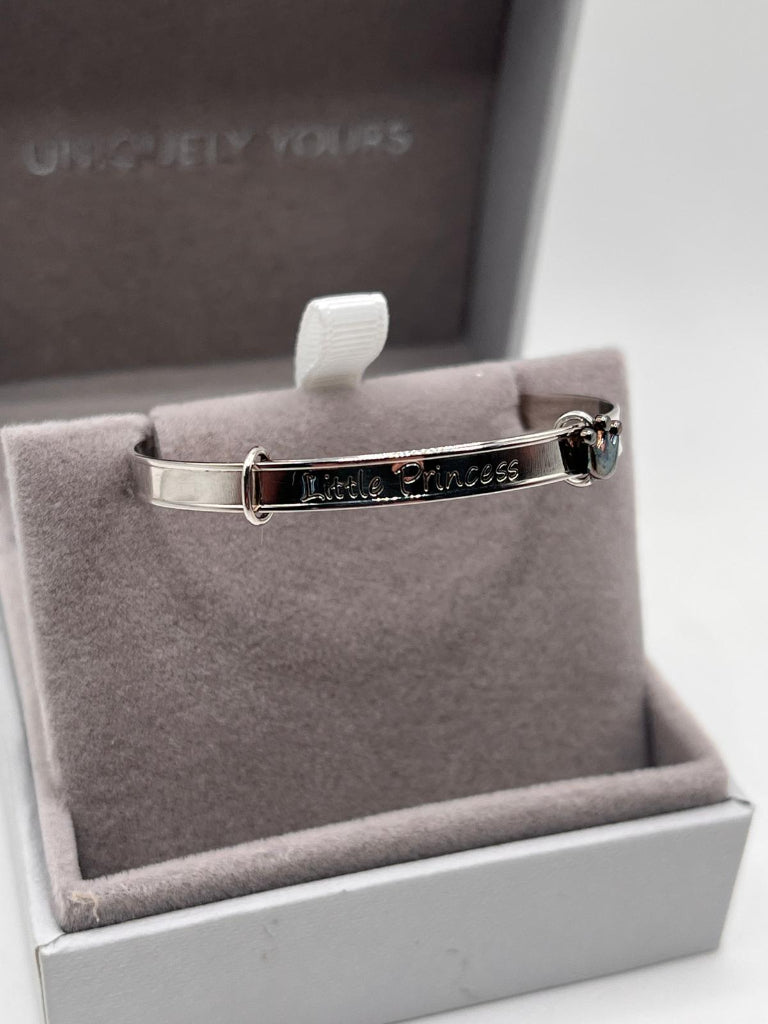 Baby Bangle - 9k White Gold & 925 Silver