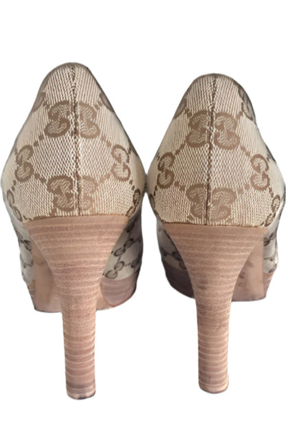GUCCI Monogram Canvas Shoes - UK3.5
