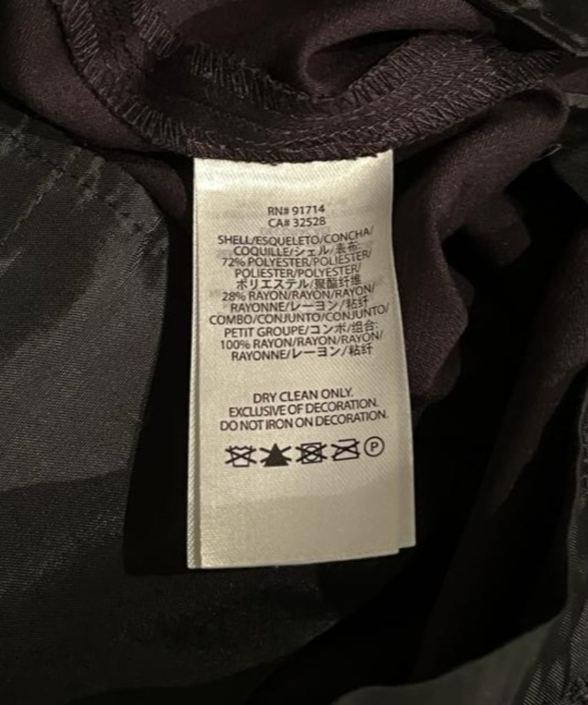 Armani Exchange Black Trousers - Wash Label