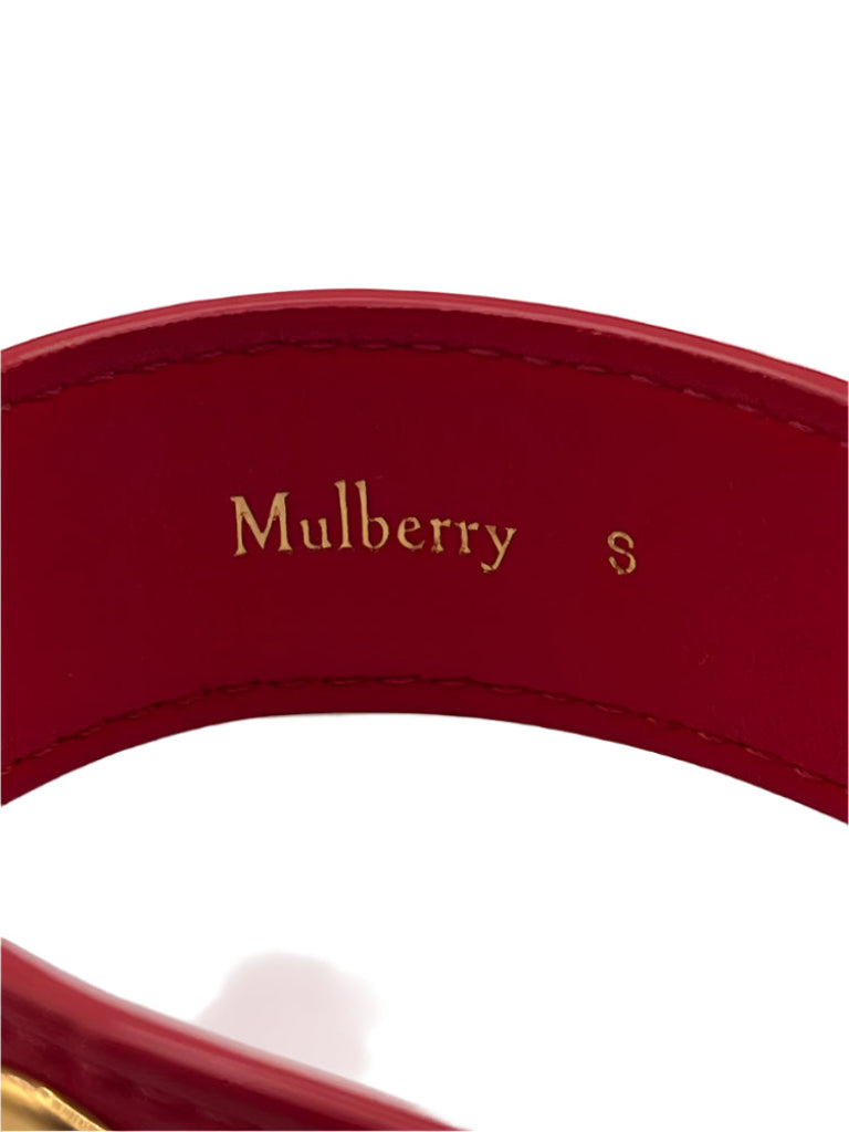 Mulberry Bayswater Red Cuff Bracelet - S