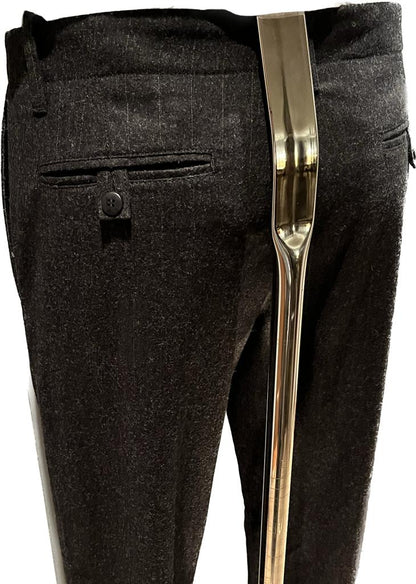 Emporio Armani Grey Unhemmed Trousers W32 - Rear Pocket