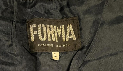 FORMA Black Leather Trousers - W30 - Pre-loved in Great Condition