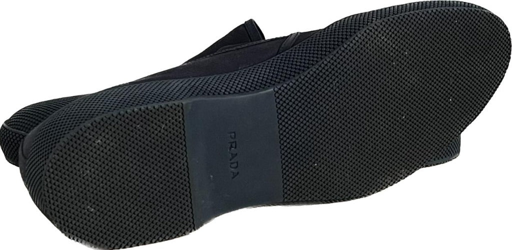 PRADA Milano Navy Loafers - Sole