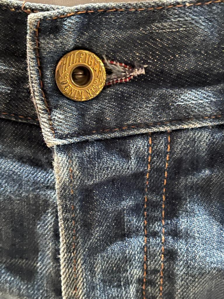 Hilfiger Blue Washed Jeans - W32 - Button