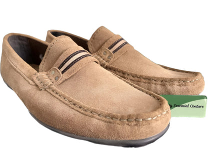 Conte Tan Suede Loafers - Size UK7