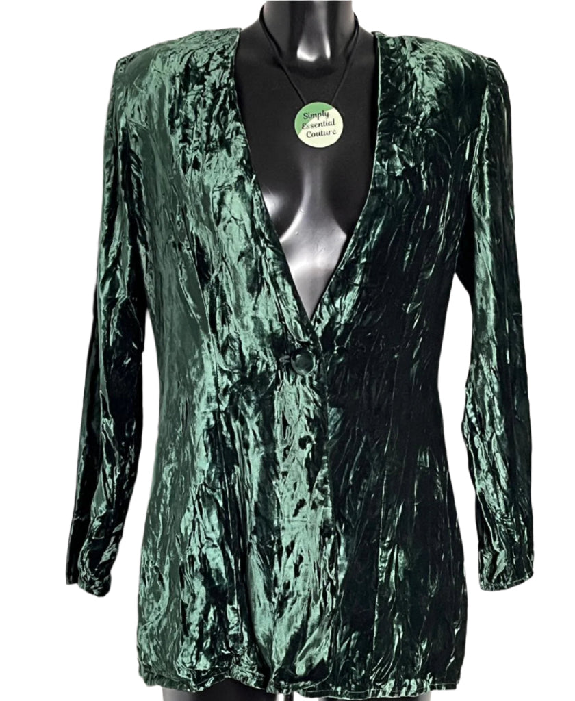 Richards Emerald Velvet Jacket - UK12