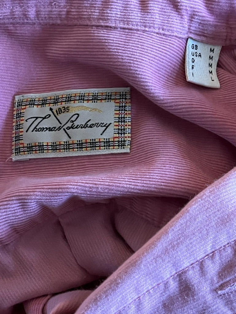 Thomas Burberry Corduroy Brand Badge