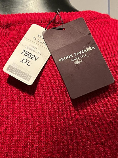 Brook taverner Red Lambswool Jumper Tags