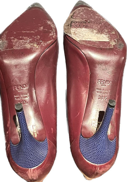 Fendi Chestnut Brown Shoes - Soles