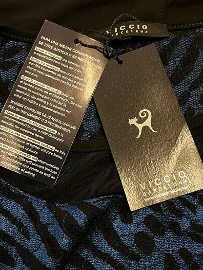 Viccio  Blue & Black Top - Size UK8 - Tags