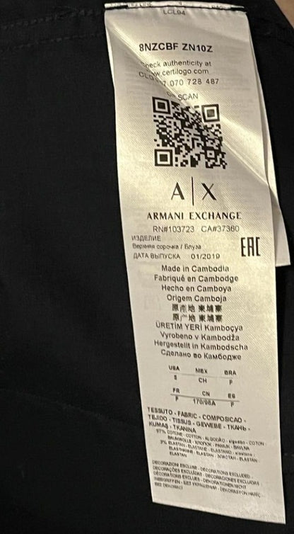 Armani Exchange Navy Blue Shirt - Label