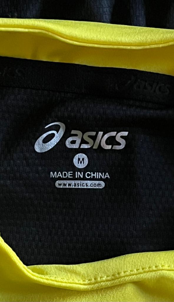 ASICS Yellow Cycling Shirt - Size M