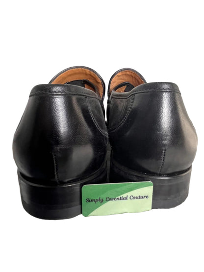Loake Black Leather Loafers - UK11