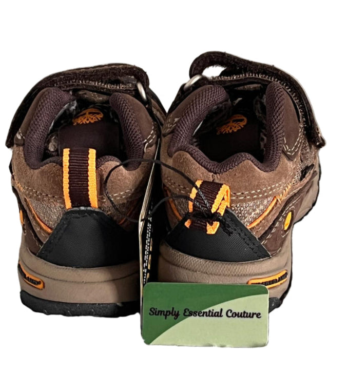 TIMBERLAND Brown & Orange Leather Trainers - UK4 - Brand NEW in Box