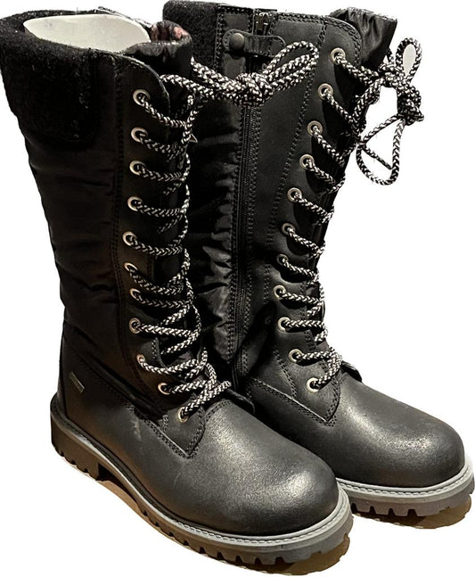 Primigi Black Lace-up Boots - UK 2.5