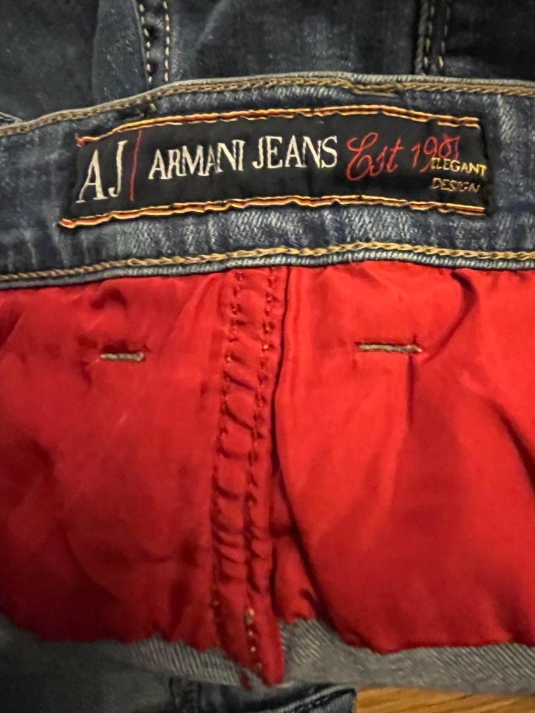 Armani Jeans Stone Washed W34 - Waist Label