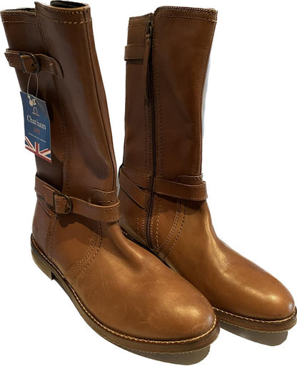 Chatham Brown Leather Boots - UK7 - Front