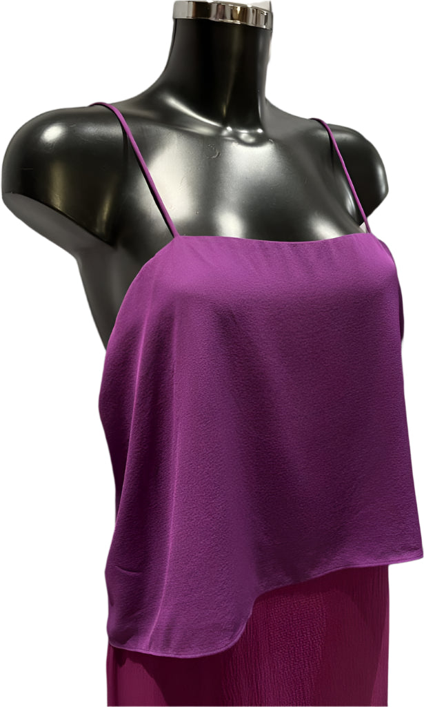 D von F Purple Silk Dress  - UK8