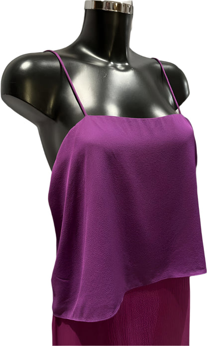 D von F Purple Silk Dress  - UK8