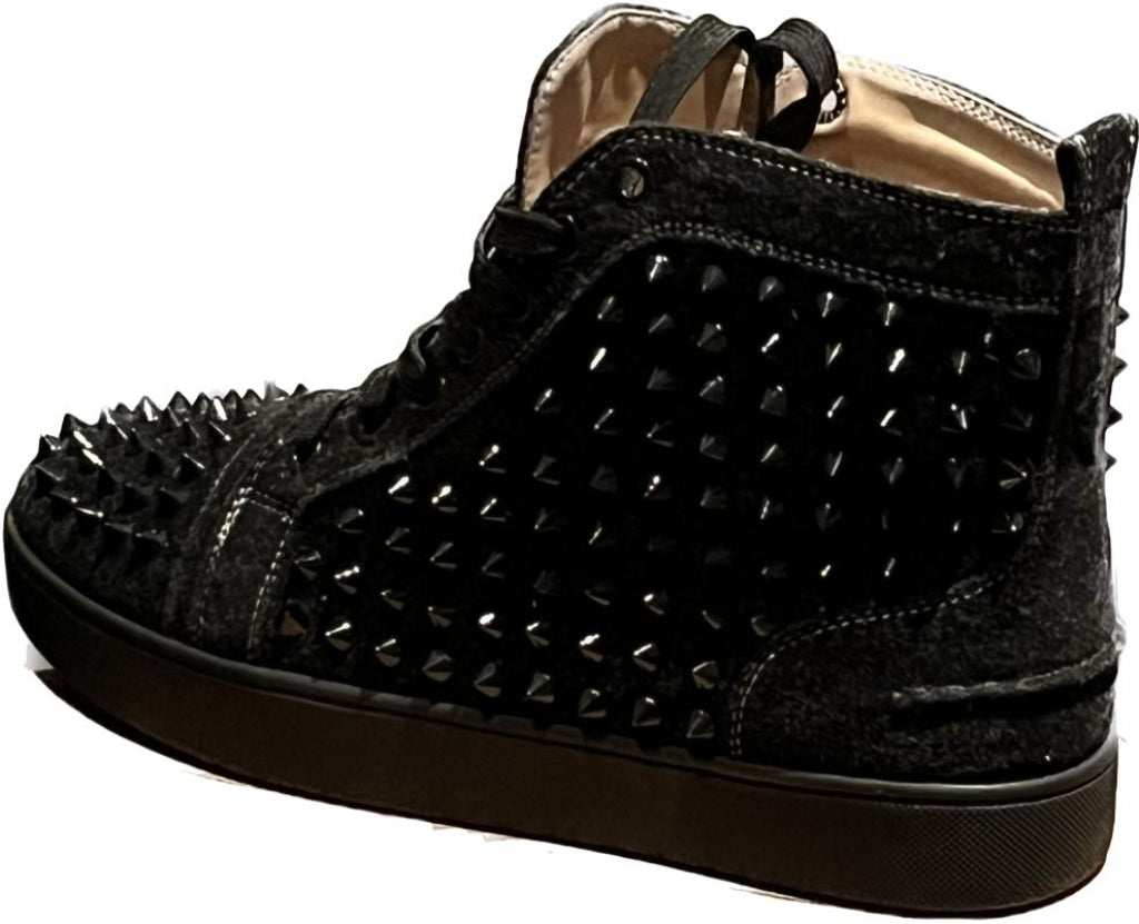 Louboutin Black Suede Boots - Right Boot