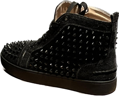 Louboutin Black Suede Boots - Right Boot