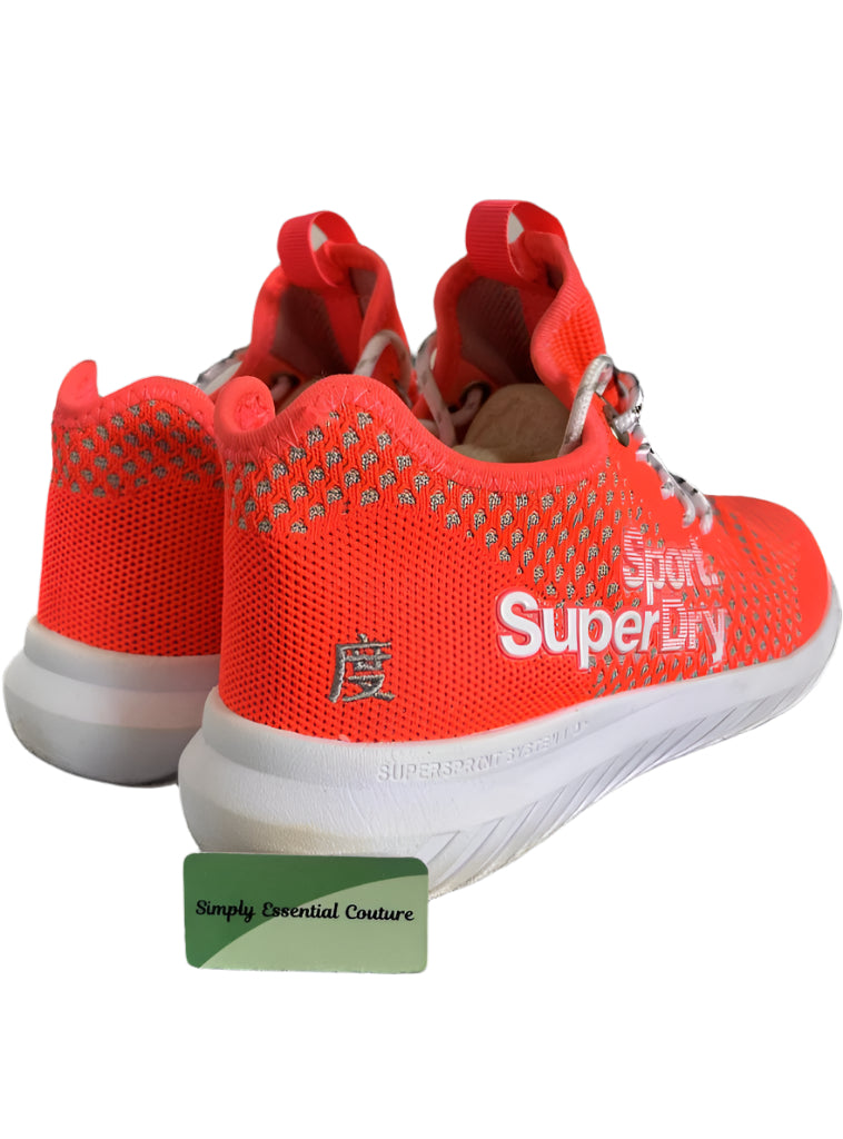 Superdry Orange Trainers Rear