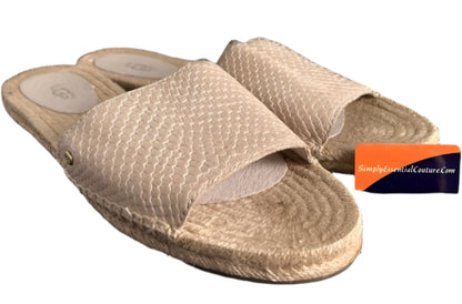 UGG Leather and Rope Sliders - UK7.5