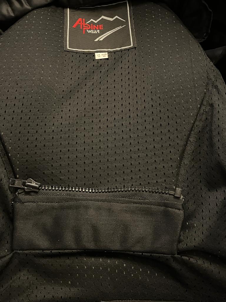 Alpine Wear Leather Biker Jacket - UK 14 -  Pre-loved