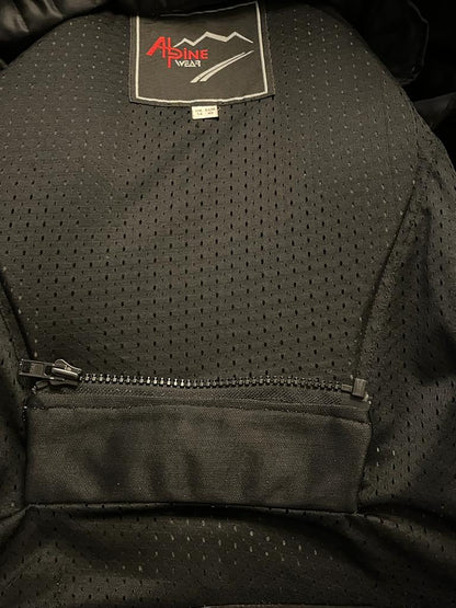 Alpine Wear Leather Biker Jacket - UK 14 -  Pre-loved