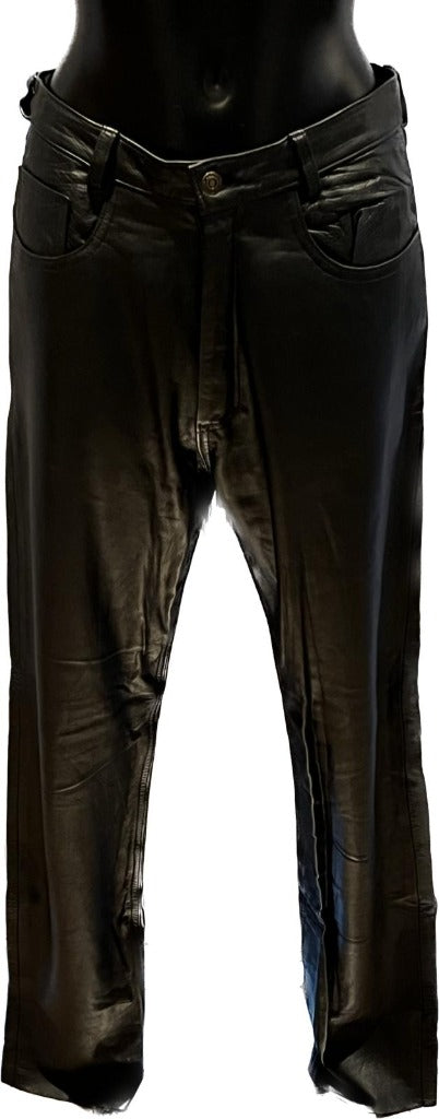 FORMA Black Leather Trousers - Size L, W30, UK 12 - NOW SOLD OUT!!