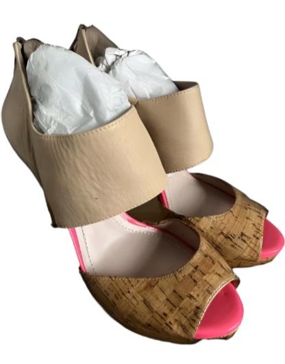 Vince Camuto Cream Leather Sandals - UK6